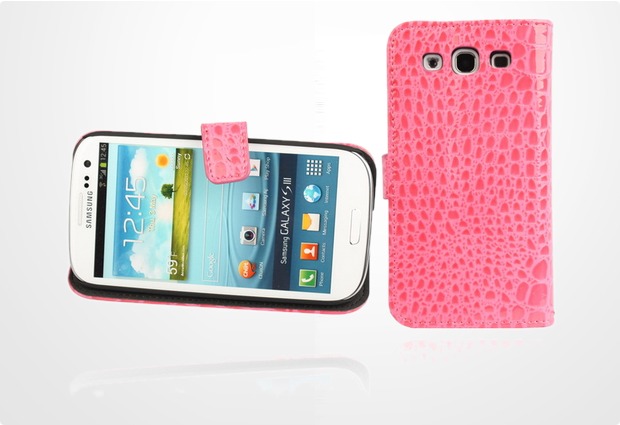 Twins BookFlip Pink Dragon fr Samsung Galaxy S3