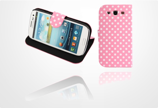 Twins DotFlip fr Samsung Galaxy S3, pink-wei