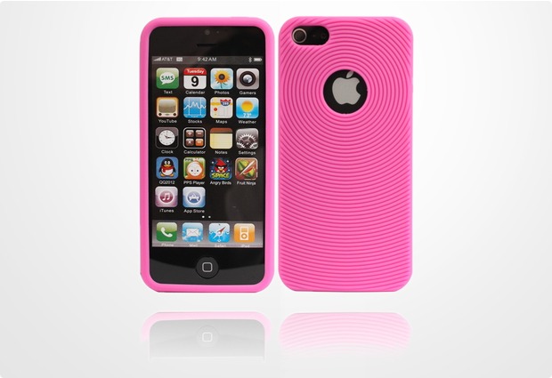 Twins Sili Swirl fr iPhone 5/5S/SE, pink