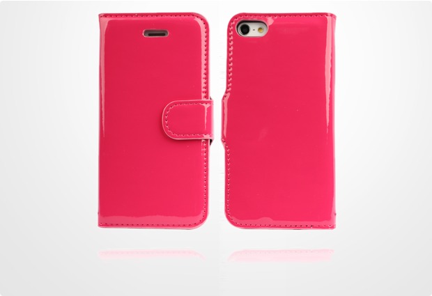Twins Glossy Bookflip fr iPhone 5/5S/SE, pink