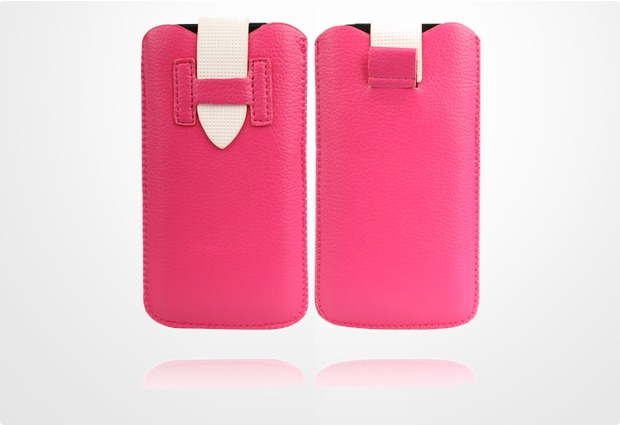 Twins Flap Pouch fr iPhone 5/5S/SE, pink-wei