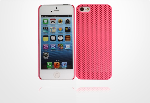 Twins Perforated fr iPhone 5/5S/SE, rosa