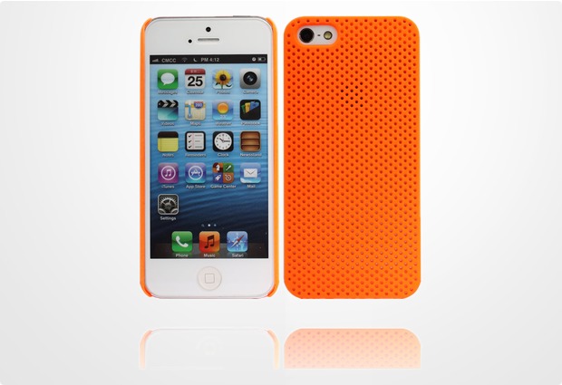 Twins Perforated fr iPhone 5/5S/SE, orange