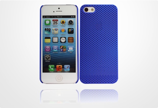 Twins Perforated fr iPhone 5/5S/SE, blau