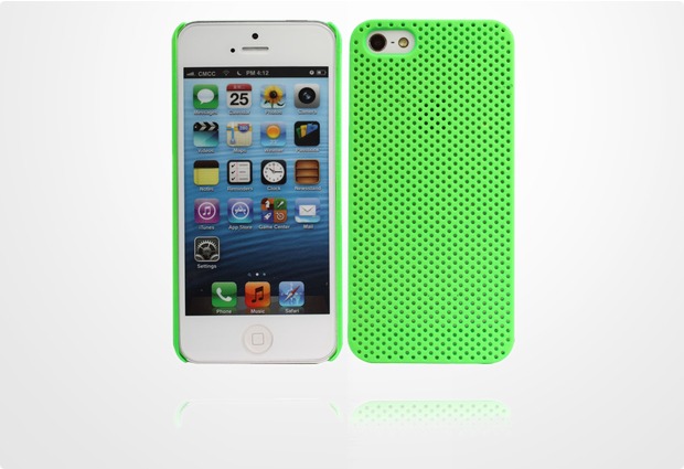 Twins Perforated fr iPhone 5/5S/SE, grn