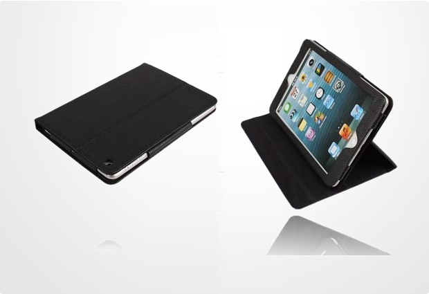 Twins BookFlip Leather fr iPad mini, schwarz