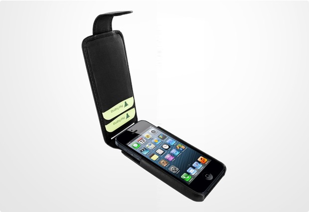Piel Frama iMagnum2 Echtledertasche fr Apple iPhone 5, schwarz
