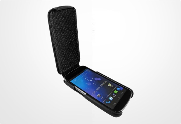Piel Frama iMagnum Echtledertasche fr Samsung i9250 Galaxy Nexus, schwarz