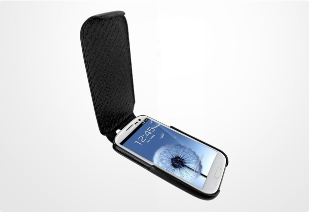 Piel Frama iMagnum Echtledertasche fr Samsung Galaxy S3, schwarz