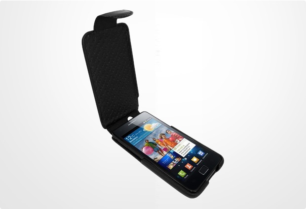 Piel Frama iMagnum Echtledertasche fr Samsung i9100 Galaxy S2, schwarz