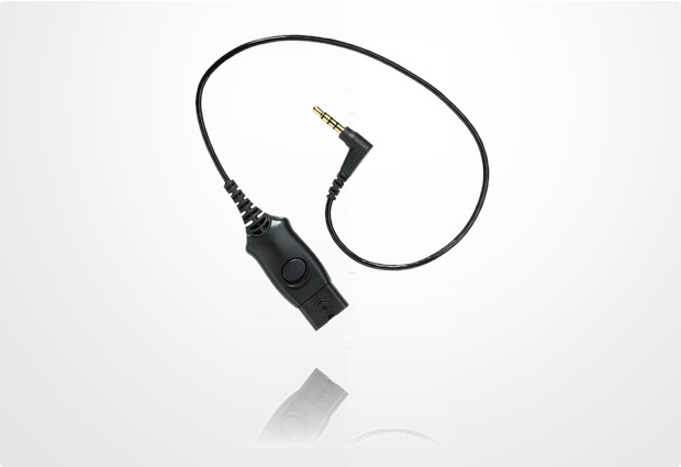 Plantronics Adapterkabel MO300 QD - 3,5 mm Klinke (HTC, Apple, Blackberry u.a.)
