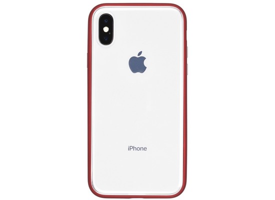 Power Support Shock Proof Air Jacket Apple iPhone X transparent/rot
