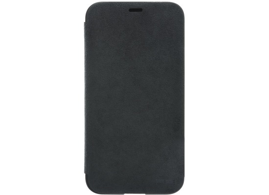 Power Support Ultrasuede Flip Case Apple iPhone X asphalt grau
