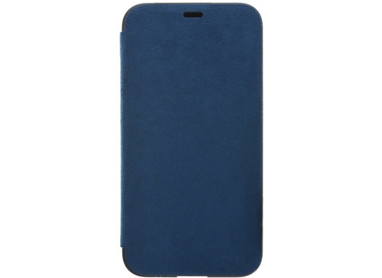 Power Support Ultrasuede Flip Case Apple iPhone X blau