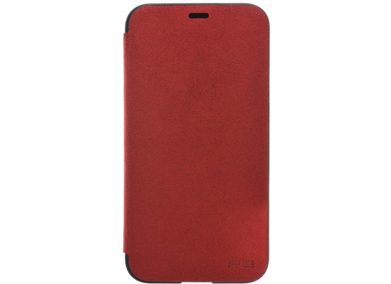 Power Support Ultrasuede Flip Case Apple iPhone X rot