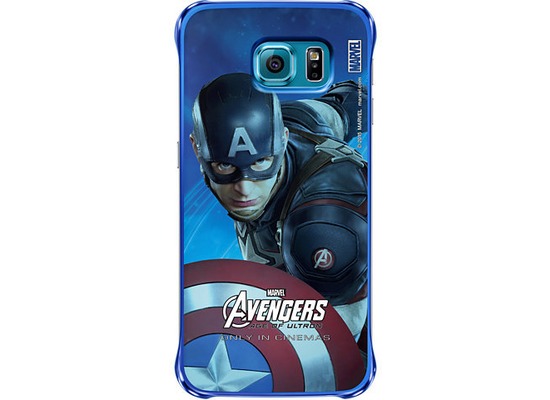 Samsung Cover \"Captain America\" (Avengers Edt.) fr Galaxy S6, Blau