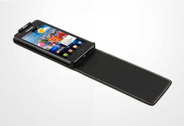 Samsung Executive Flip Tasche fr i9100 Galaxy S2, schwarz