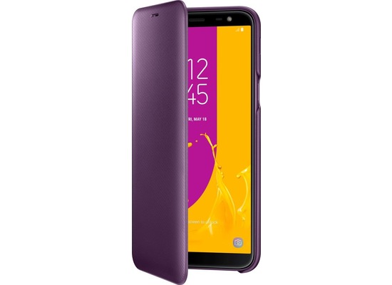 Samsung Flip Wallet, Galaxy J6 (2018), purple