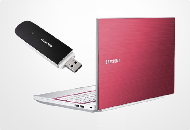 Samsung Notebook 305V5A-T06DE + Huawei E353 HSPA+