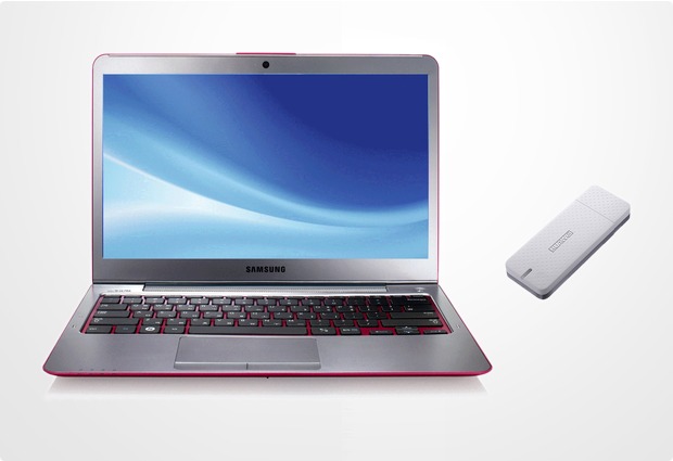 Samsung Serie 5 Ultrabook 530U3B-A04DE Core i5 500GB SATA 4GB RAM Win7 HP 64bit, pink + Huawei HiMini E369