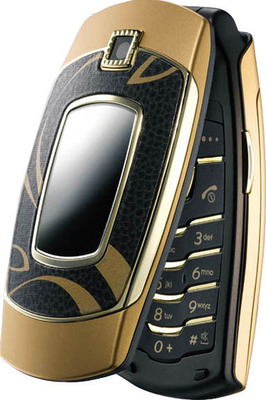 Samsung SGH-E500, braun-gold