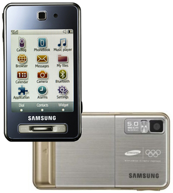 Samsung SGH-F480 topaz gold