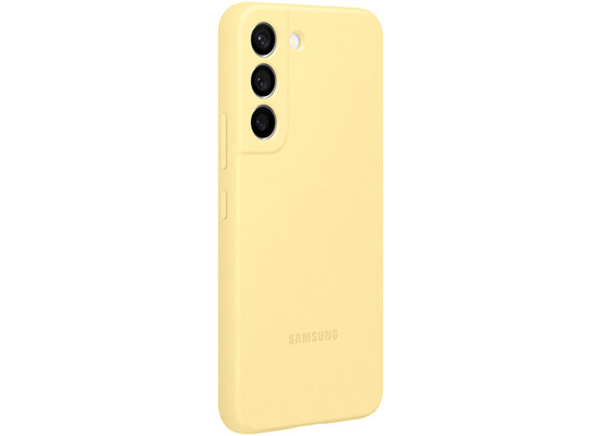 Samsung Silicone Cover fr Galaxy S22, Butter Yellow
