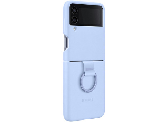 Samsung Silicone Cover with Ring Galaxy Z Flip4, Arctic Blue