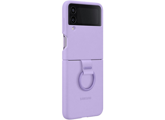 Samsung Silicone Cover with Ring - Galaxy Z Flip4, Bora Purple