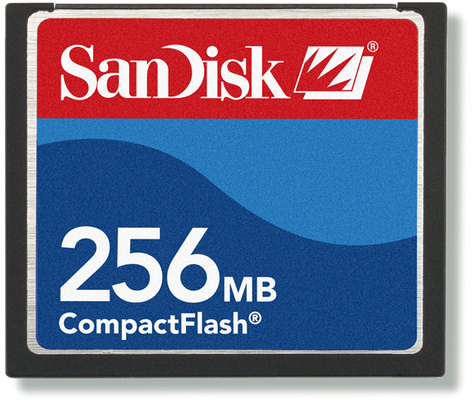 Sandisk CompactFlash Card, 256 MB