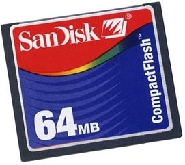 Sandisk CompactFlash Card, 64 MB
