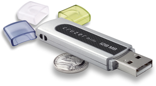 Sandisk Cruzer Crossfire Mini USB Speicherstick, 128 MB