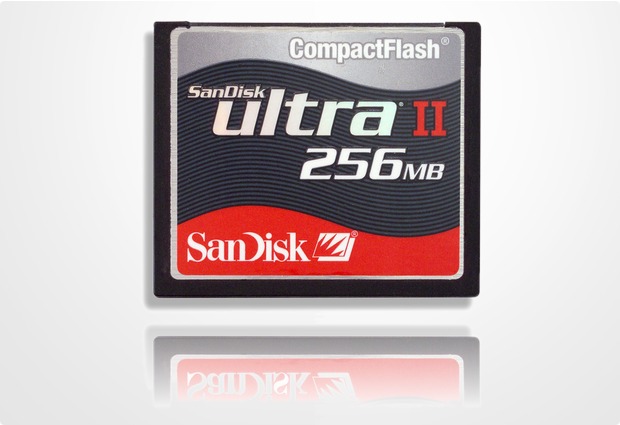 Sandisk Ultra II CompactFlash Card, 256 MB