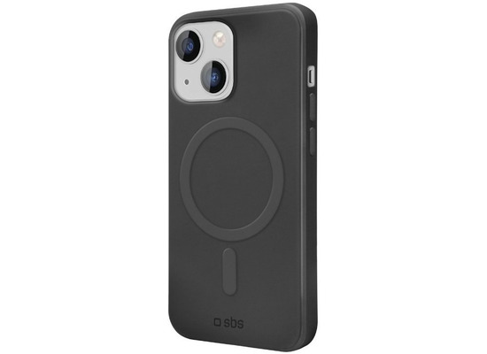 SBS Instinct cover compatible with MagSafe for iPhone 15, black color