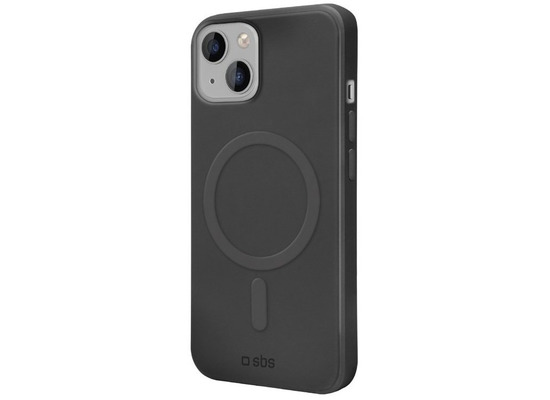 SBS Instinct cover compatible with MagSafe for iPhone 15 Plus, black color