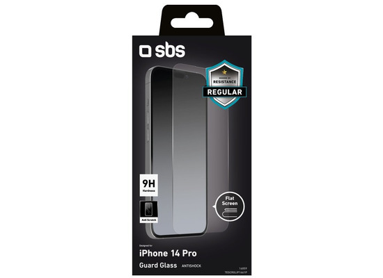 SBS Screen protector, tempered glass high resistant for iPhone 14 Pro
