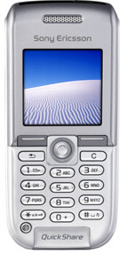 Sony Ericsson K300i, silber