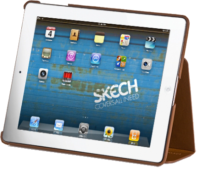 Skech Custom Jacket fr iPad 2, hellbraun