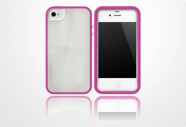 Skech Glow fr iPhone 4 / 4S, wei-pink