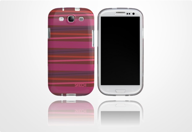 Skech Groove fr Samsung Galaxy S3, rot