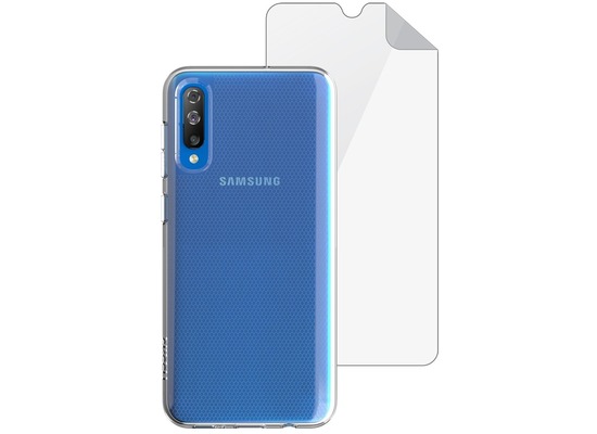 Skech Matrix SE Case + Displayschutzfolie, Samsung Galaxy A50, transparent, SKBD-A5018-MTS-CLR