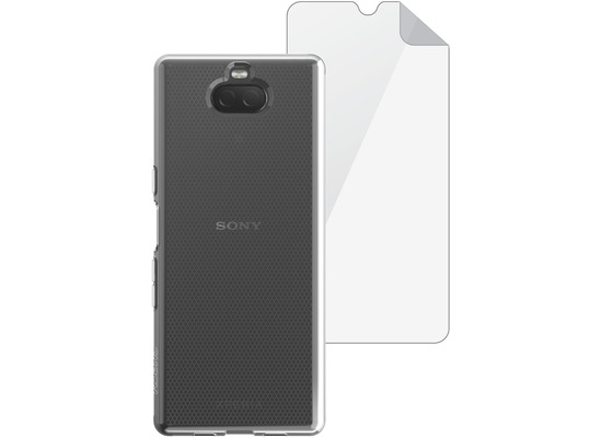 Skech Matrix SE Case + Displayschutzfolie , Sony Xperia 10, transparent, SKBD-SX1019-MTS-CLR