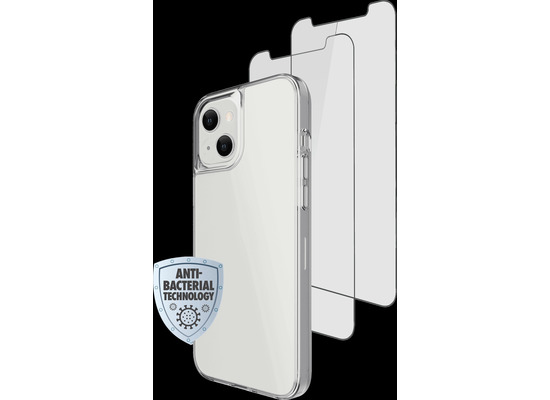 Skech Protection 360 Pack Crystal Case + 2x Essential Glass, Apple iPhone 13 mini, SKBD-IPL21-TWP