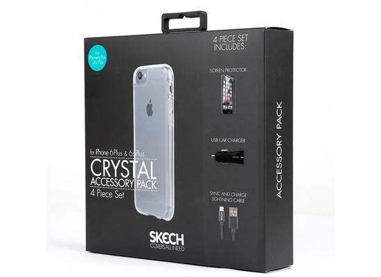 Skech Starter-Kit 4in1 - Schutzhlle, Folie, KFZ-Lader, Ladekabel - iPhone 6/6S