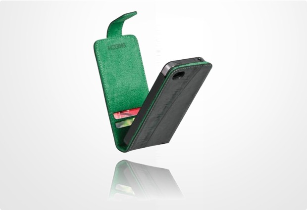 Skech Trax flip case fr iPhone 4 / 4S, schwarz-grn