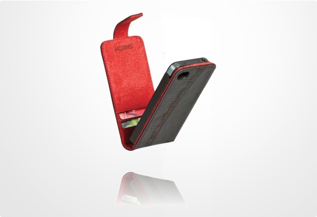 Skech Trax flip case fr iPhone 4 / 4S, schwarz-rot