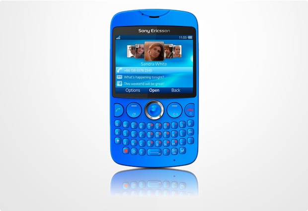 Sony Ericsson txt, blau