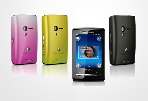 Sony Ericsson XPERIA X10 mini Cover Edition, schwarz-lime-pink