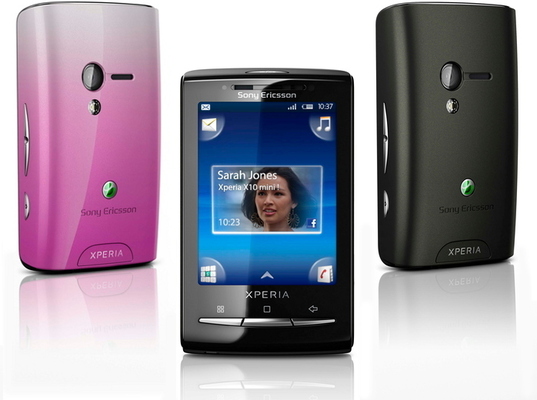 Sony Ericsson Xperia X10 mini, schwarz-pink