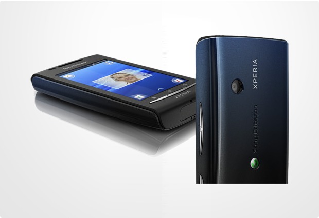 Sony Ericsson XPERIA X8, schwarz-blau